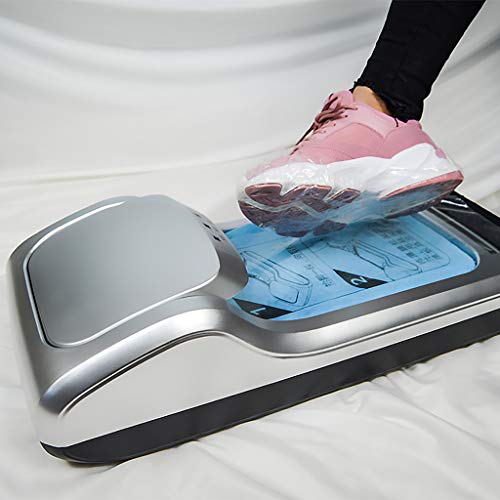 Película desechable para zapatos para oficina en casa, máquina de laminación para pies con carcasa de material ABS, diseño de esponja (membrana de zapatos, 600 unidades), plástico abs, Rojo, C