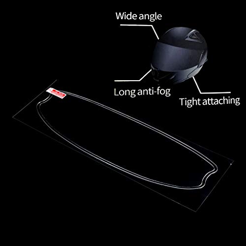 Película protectora universal anti-vaho para lente de casco