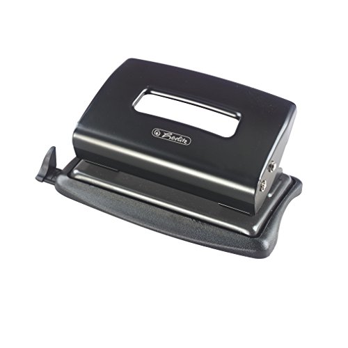 Pelikan 8757395 - Perforadora de oficina ergonómica, 1.2 mm, color negro