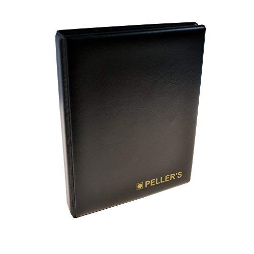 PELLER'S Álbum de Monedas para 200 Monedas (Tipo S Álbum). 10 Hojas con 200 Compartimentos, S- 185mm x 145mm x 20mm