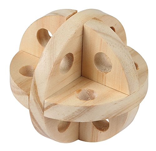 Pelota de Juego y Snacks para roedores Natur, Ø 7 cm
