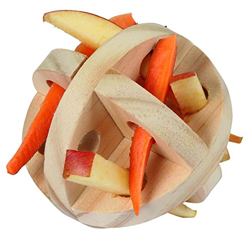 Pelota de Juego y Snacks para roedores Natur, Ø 7 cm
