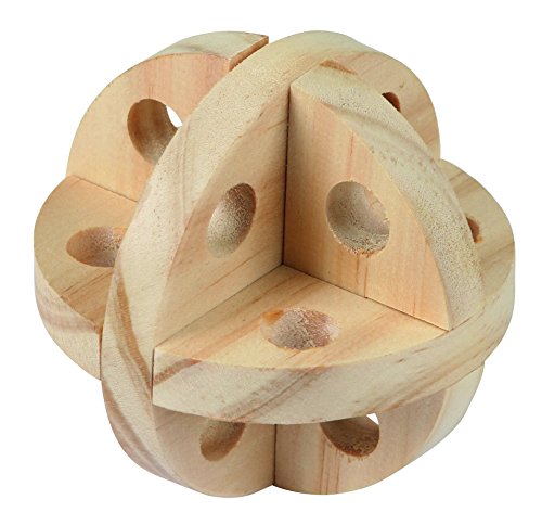 Pelota de Juego y Snacks para roedores Natur, Ø 7 cm