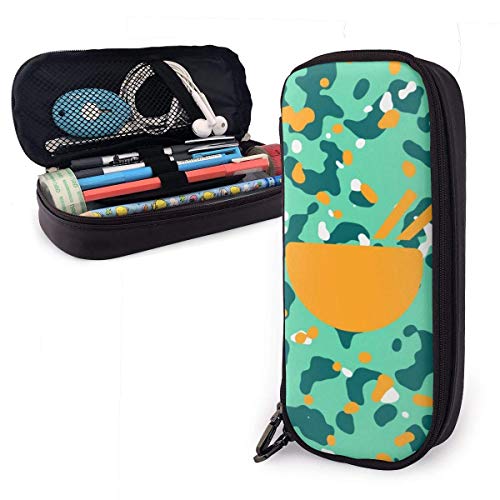 Pencil Case,Bolso De La Caja De Lápiz Del Cuero De La Pu Del Camuflaje De La Sopa, Que Imprime Las Cajas De La Bolsa Del Lápiz Para Los Viajes De Negocios Del Partido,20x9x4cm