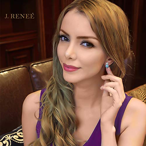 Pendientes Mujer, Plata de Ley 925, Perlas Azul de Swarovski, Joyas para Mujer, Pendientes plata, Regalos para Mujer