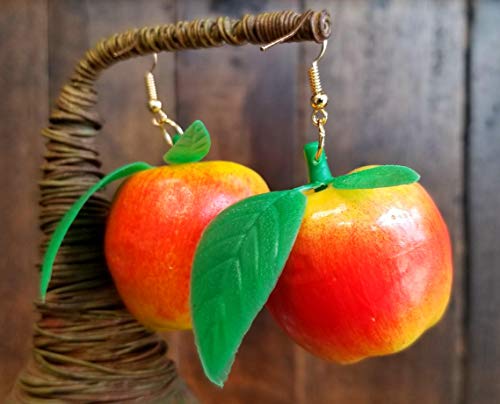 Pendientes XL con diseño de fresas y ajos para zanahoria, manzanas y pimientos