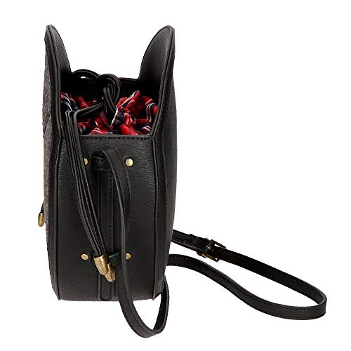 Pepe Jeans Claire Bolso Redondo, 24 cm, Negro