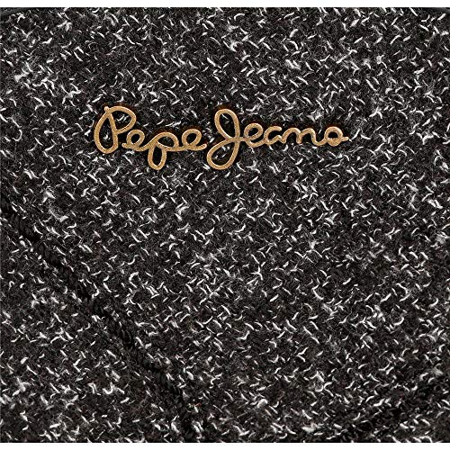 Pepe Jeans Claire Bolso Redondo, 24 cm, Negro