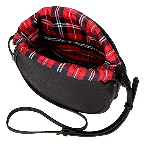 Pepe Jeans Claire Bolso Redondo, 24 cm, Negro