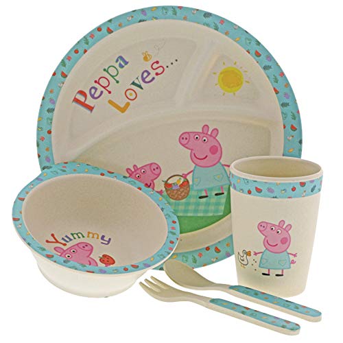 Peppa Pig A29656 - Vajilla (bambú)