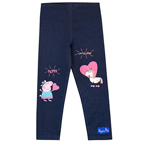 Peppa Pig Conjunto de Sudadera con Capucha y Leggings para Niñas Unicornio Multicolor 7-8 Años