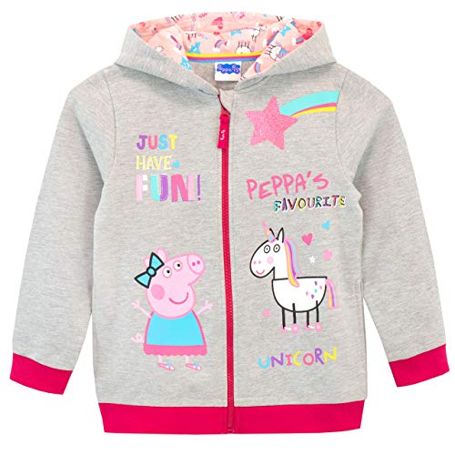 Peppa Pig Conjunto de Sudadera con Capucha y Leggings para Niñas Unicornio Multicolor 7-8 Años