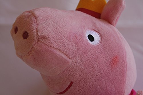 Peppa Pig - Peppa con Corona de Princesa 20cm - Calidad super soft - Peluche - Ouast
