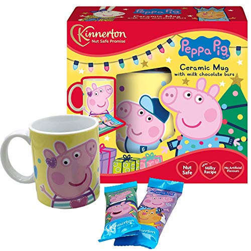 Peppa Pig Taza de Cacao Porcelana Y Chocolate con Leche En Caja de Regalo Peppa Wutz