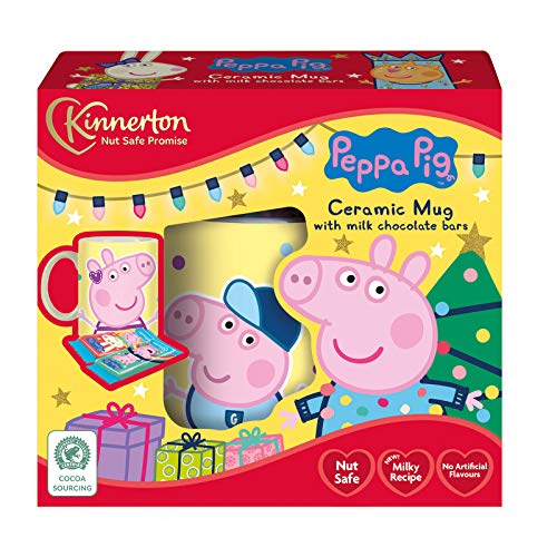 Peppa Pig Taza de Cacao Porcelana Y Chocolate con Leche En Caja de Regalo Peppa Wutz