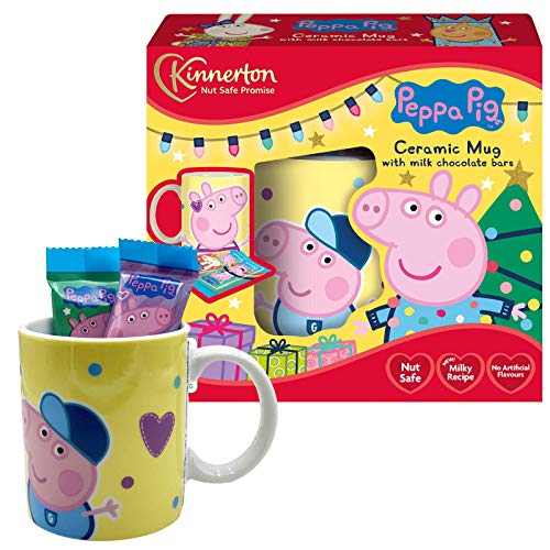 Peppa Pig Taza de Cacao Porcelana Y Chocolate con Leche En Caja de Regalo Peppa Wutz