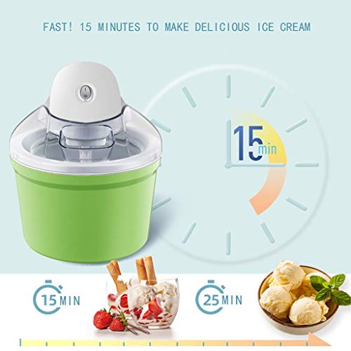 Pequeña máquina automática de helado, máquina portátil de helado, helado, sorbet, yogur congelado, adecuado para uso doméstico, adecuado para tiendas de té de leche-verde, naranja kshu