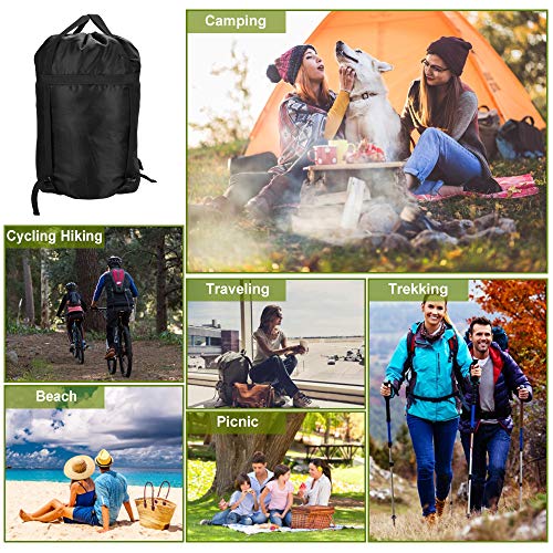 PERFETSELL Bolsa de Compresion para Saco de Dormir Impermeable Funda Compresion Saco Dormir de Almacenamiento Bolsa de Saco de Dormir Almacenar Ropa Camping Senderismo Viajes 43cm x 23cm, Universal