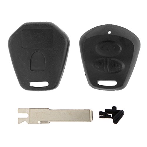 perfk Reemplazo De 3 Botones De Caja De Llave con Cuchilla para Porsche 911 996 Boxster S 986