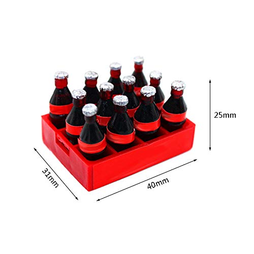 Pergrate 620/5000 Miniatura Bebidas Bandeja a Dozen para Beber Botellas Casa de Muñecas Accesorios Niños Juguete Regalo