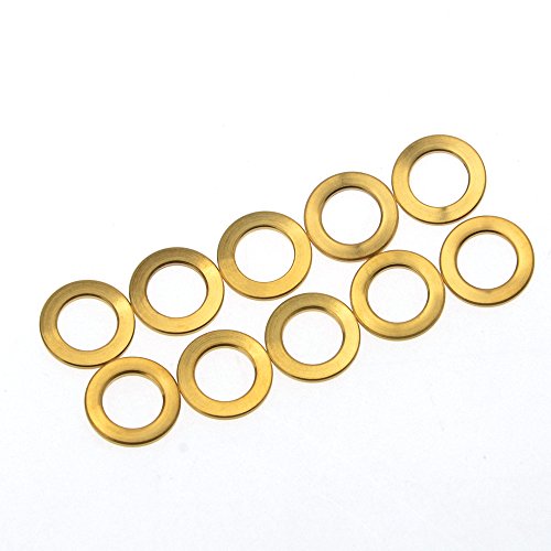 Pernos de Bicicleta Arandela M6 M5 Titanio Bicicleta Ti Tornillos Separador 5 mm 6 mm MTB Bike Piezas Pack de 10