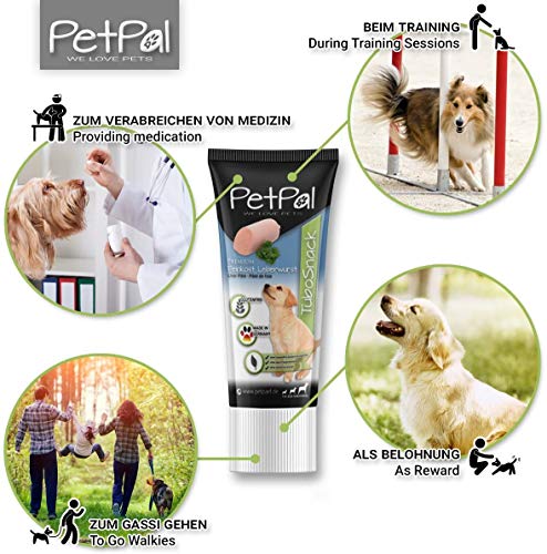 Perros Hígado TuboSnack |Snack Libre de Cereales para el Perro – También para Cachorros | Natural Snack – Fabricado en Alemania | Perros Hígado Ideal dosificadora Bar & Nunca más echar Manos al Dar