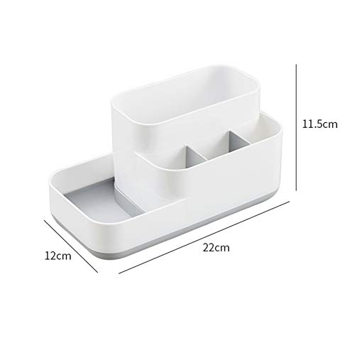 Perseverar en el final. Caja De Acabado De Escritorio Caja De Almacenamiento De Cosméticos Caja De Almacenamiento De Caja De Joyería De Rejilla Antideslizante (Color : Gray)