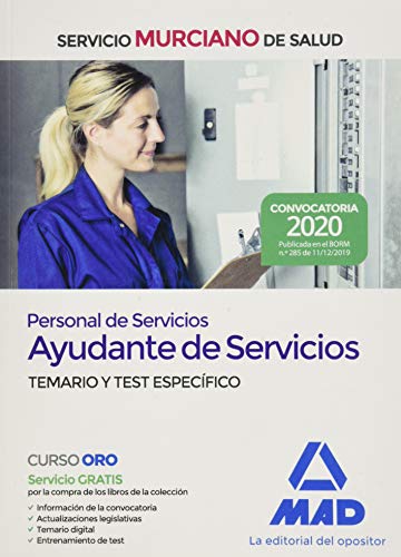 Personal de Servicios, opción Ayudantes de Servicios del Servicio Murciano de Salud. Temario y test específico