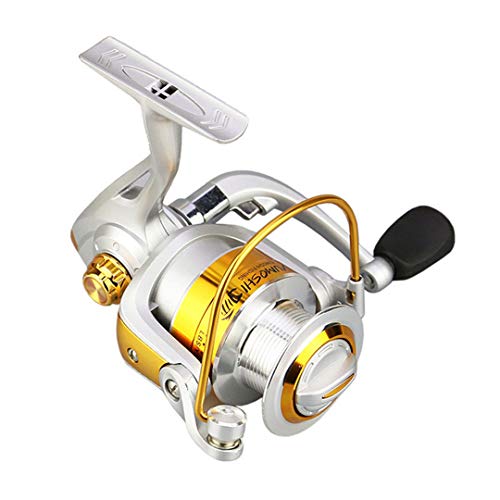 Pesca en mar Mosca Carrete Plata Antes Cargar Falso rueca Pesca del Bastidor Cebo Mango Mar Lago Goma 3000 Series 12