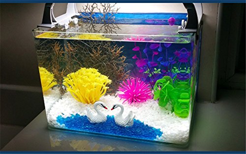 Pet Online Cóctel de pescado Scene White Swan Pato ornamento de resina Micro acuario pequeño paisaje, Decoración 5.5 * 5cm