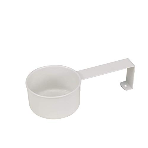 Pethiy Juego de recipientes para Comida y Dulces para Perros, con Cuchara para Perros, de Acero al Carbono con Revestimiento de Polvo de Color Crema, Tapas Ajustadas, latas de Almacenamiento pequeñas