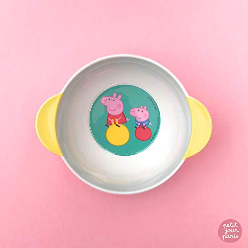 Petit Jour Paris – Cuenco con asas Peppa Pig – para un desayuno saludable