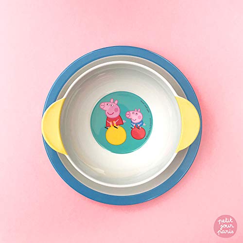 Petit Jour Paris – Cuenco con asas Peppa Pig – para un desayuno saludable