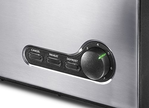 Petra Electric 58.142372.01.001 - Tostadora con 2 ranuras largas, 7 funciones de tostado, 1500 W, color gris