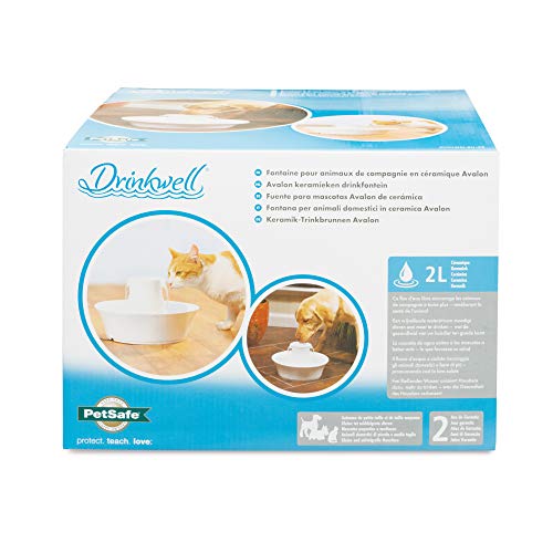 PetSafe Drinkwell - Fuente para Mascotas, Avalon de cerámica