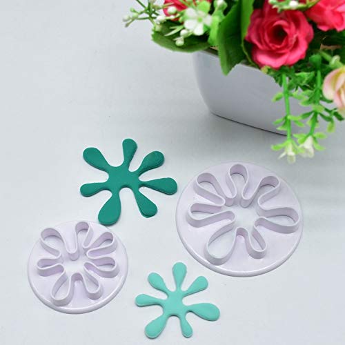 PetsdeliteÂ® Lixymo 2 Unids Dibujar Imprimir Moldes Splat Galletas Galletas Cortadores Sugar Craft DIY Salpicaduras de Moldes Repujadores Herramientas de Decoraciã³n de Pasteles