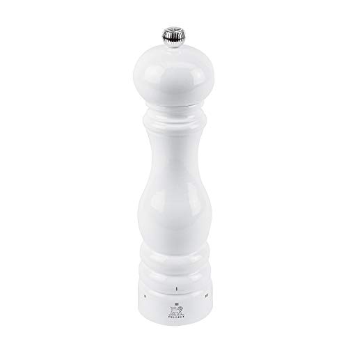 Peugeot Paris u 'Select Molinillo de Sal, Madera lacada Blanco, 5,9 x 5,9 x 22 cm