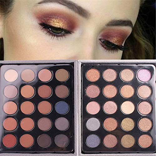 PhantomSky 132 Colores Cosmético Maquillaje Profesional Paleta de Sombra de Ojos con Ceja Polvos Prensados, Polvo y Rubor