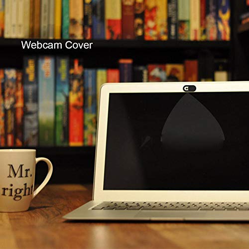 PHASEER Webcam Cover Slider Ultrafina - Cubierta Webcam Adaptable para portátiles, Tabletas, iPad, Macbook Pro, Mac, Macbook Air, iMac (A 3 pcs, Negro)