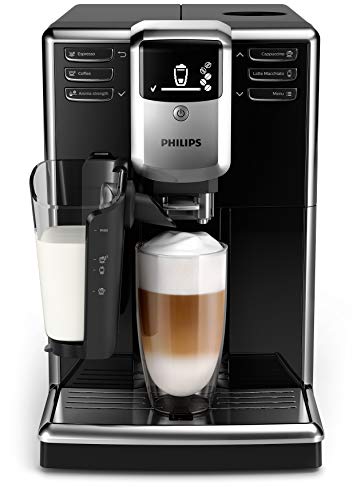 Philips 5000 series - Cafetera (Independiente, Máquina espresso, 1,8 L, Granos de café, De café molido, Molinillo integrado, Negro)