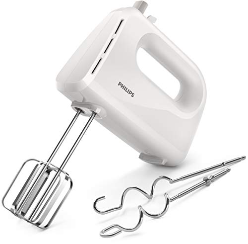 Philips Daily HR3705/00 - Batidora Amasadora, 300 W, 5 Velocidades, Color Blanco