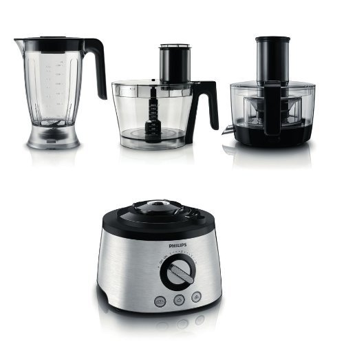 Philips HR7778, 1000 W, 1 Liter, Plástico, 12 Velocidades, Acero Inoxidable
