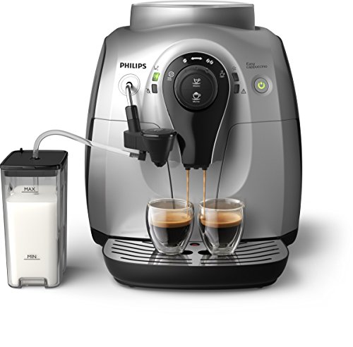 Philips Serie 2000 HD8652/51 - Cafetera Súper Automática, 2 Bebidas de Café, Jarra de Leche Externa, Molinillo Ceramico