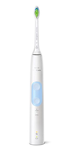 Philips Sonicare ProtectiveClean 4500 HX6839/28 - Cepillo dental sónico con 2 programas de limpieza, control de presión, temporizador y estuche de viaje, color blanco