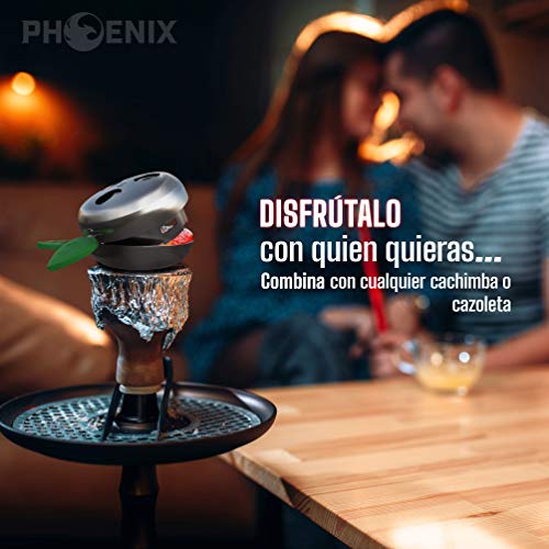 Phoenix - Gestor de Calor Cachimba, Shisha - Provost de Acero Inoxidable para carbones - Accesorio Apple Hookah Premium