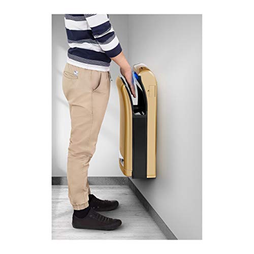 Physa BARI GOLD Secador de Manos Eléctrico Automático (tiempo de secado máx.: 5 s, potencia de 1200 watt, flujo de aire: 90 m/s)