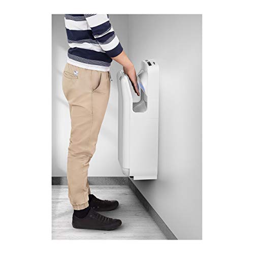 Physa ORIA WHITE Secador de Manos Eléctrico Automático (tiempo de secado máx.: 5-7 s, potencia de 1650 watt, flujo de aire: 86 m/s)