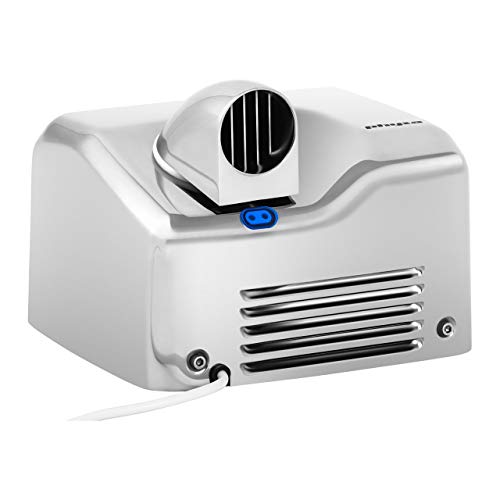 Physa Vella Silver Secador de Manos Eléctrico Automático (Tiempo de Secado máx.: 15 s, Potencia de 1800 Watt, Flujo de Aire: 15 m/s)