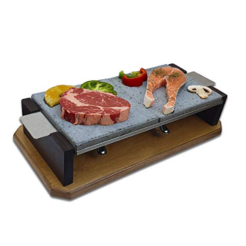 Piedra para Carne de 20x40 con Dos quemadores Modelo Dumbo