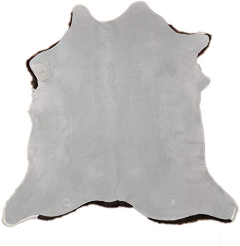 Piel de Ternera genérica Mini de Piel de Oveja Tricolor marrón y Blanco Natural. Kuhfelle Online - Alfombra de Pelo (90 x 80 cm), diseño de ovejas